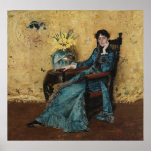 Porträtt i Dora Wheeler William Merritt Chase Oil Poster
