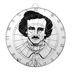 Porträtt i Edgar Allan Poe Darttavla
