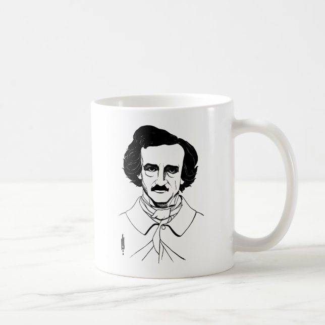Porträtt i Edgar Allan Poe Kaffemugg (Höger)