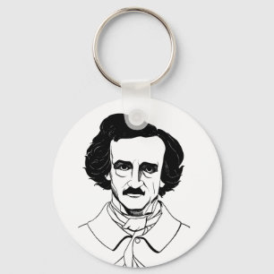 Porträtt i Edgar Allan Poe Nyckelring