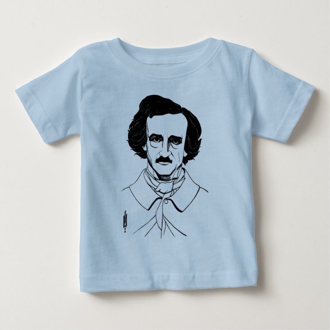 Porträtt i Edgar Allan Poe T-shirt (Framsida)
