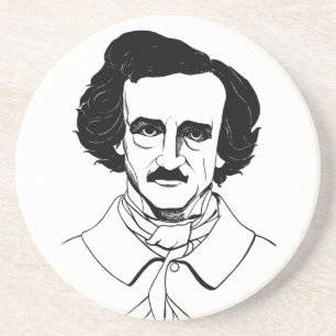 Porträtt i Edgar Allan Poe Underlägg Sandsten