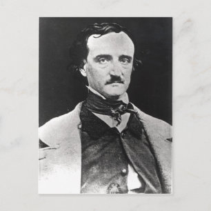 Porträtt i Edgar Allan Poe Vykort