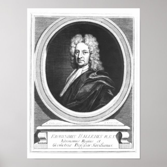 Porträtt i Edmond Halley Poster (Framsidan)