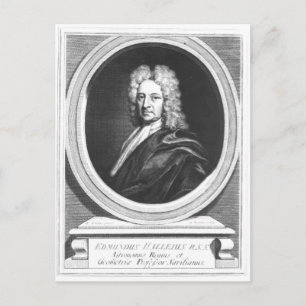 Porträtt i Edmond Halley Vykort