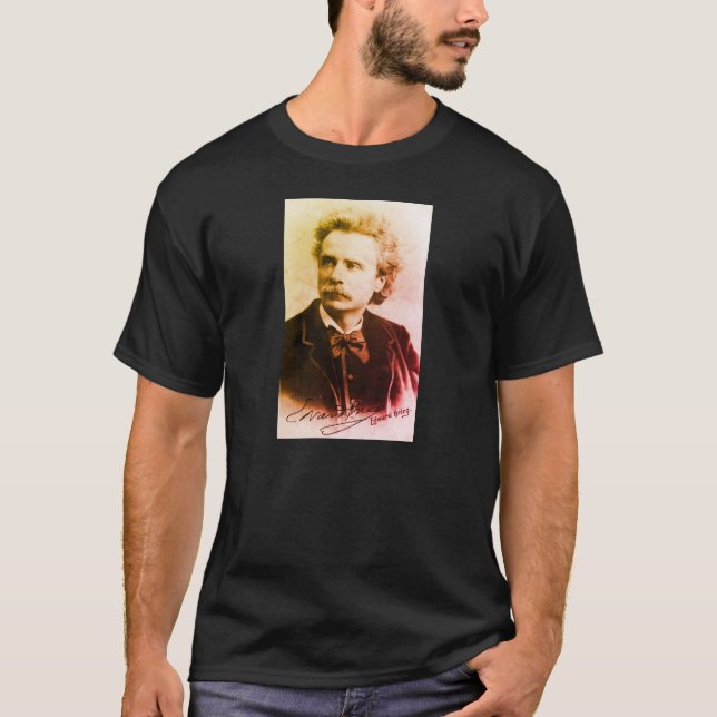 Porträtt i Edvard Grieg T-Shirt (Framsida)