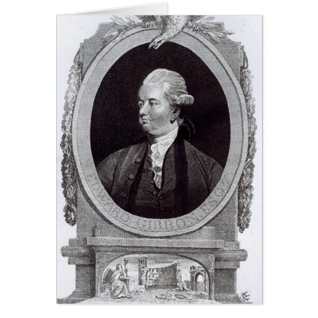 Porträtt i Edward Gibbon Hälsningskort (Framsidan)