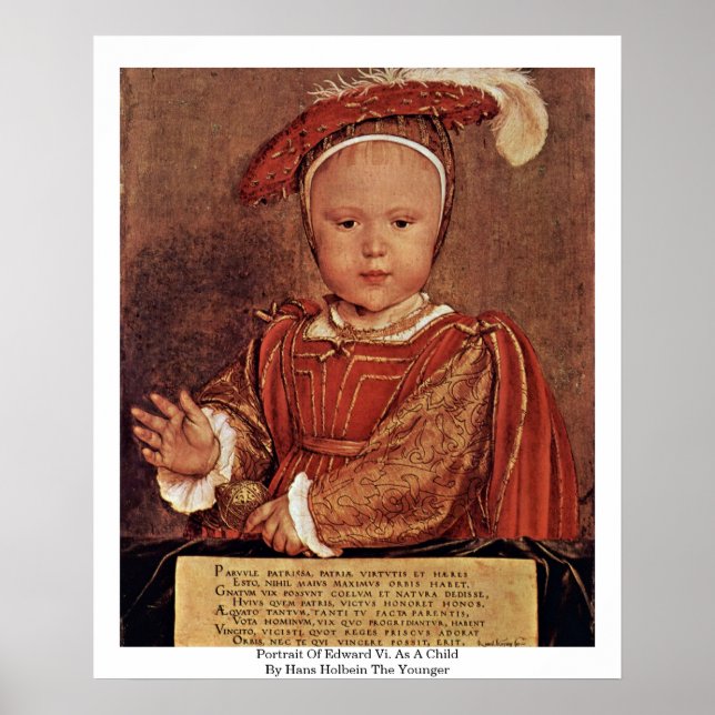Porträtt i Edward VI. Som barn Poster (Framsidan)