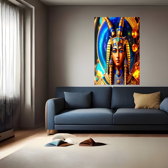 Porträtt i Egyptens gud Osiris | AI Art Poster (Skapare uppladdad)