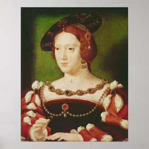 Porträtt i Eleanor of Hapsbourg Poster