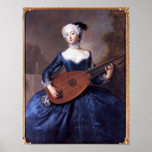 Porträtt i Eleonore Louise Albertine Poster