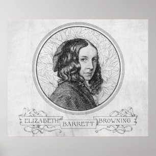 Porträtt i Elizabeth Barrett Browning Poster