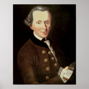 Porträtt i Emmanuel Kant Poster