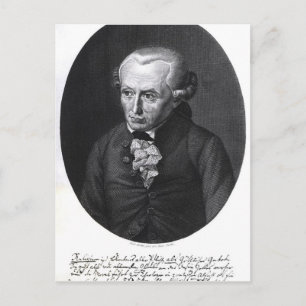 Porträtt i Emmanuel Kant Vykort