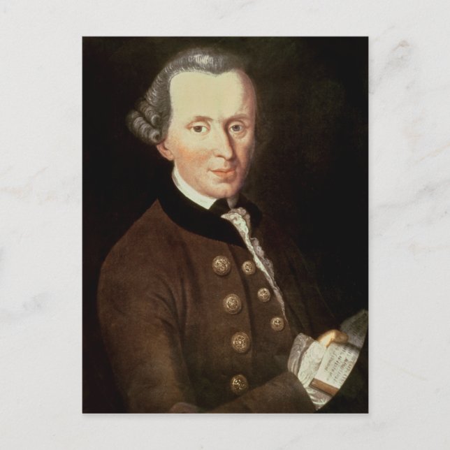 Porträtt i Emmanuel Kant Vykort (Framsida)