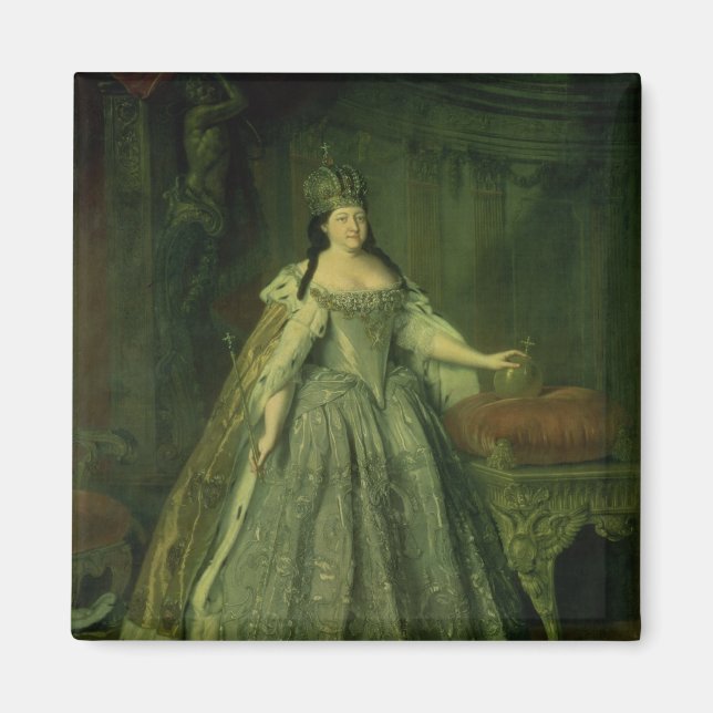 Porträtt i Empress Anna Ivanovna 1730 Magnet (Framsidan)