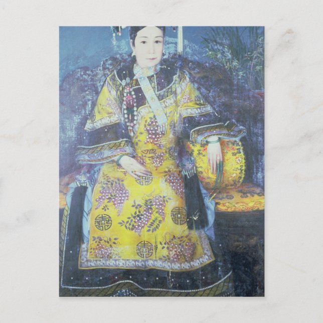 Porträtt i Empress Dowager Cixi Vykort (Framsida)