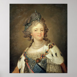 Porträtt i Empress Maria Fyodorovna Poster