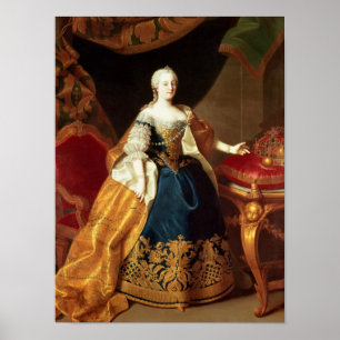 Porträtt i Empress Maria Theresa Poster