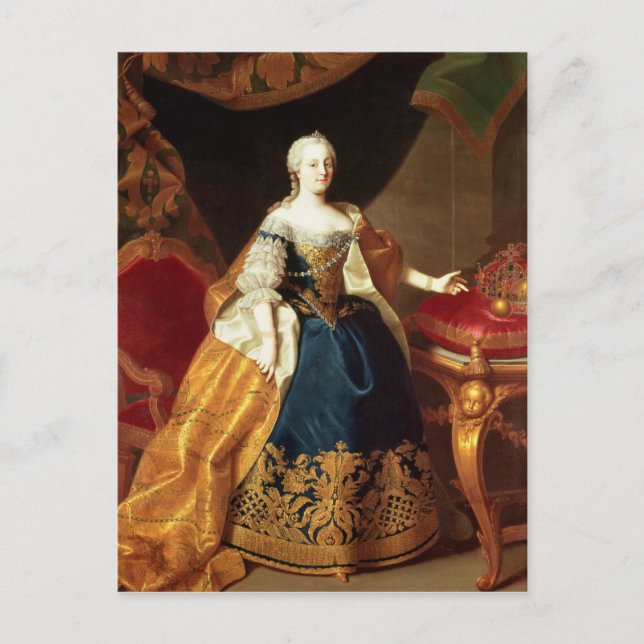 Porträtt i Empress Maria Theresa Vykort (Framsida)