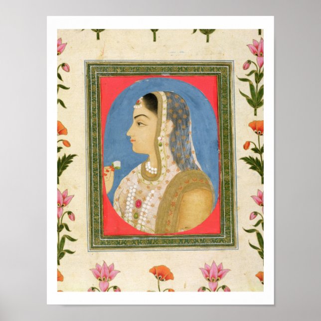 Porträtt i en ädel dam, från Small Clive Alb Poster (Framsidan)