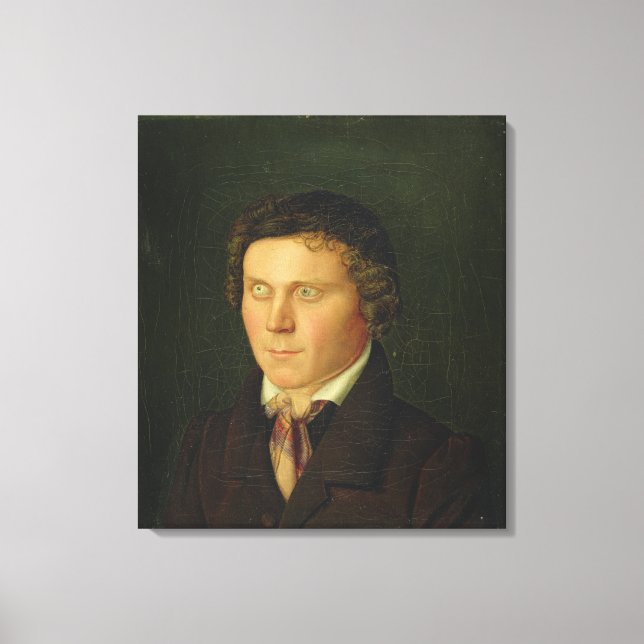 Porträtt i en Blind Boy Canvastryck (Framsida)