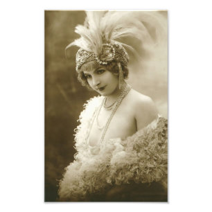 Porträtt i en dansare fototryck