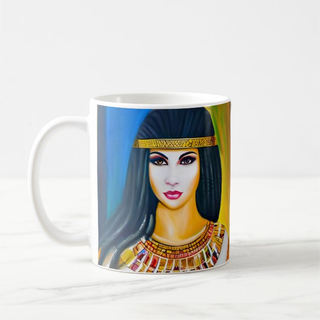 Porträtt i en egyptisk prinsessa kaffemugg (Vänster)