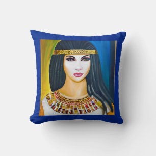 Porträtt i en egyptisk prinsessa kudde
