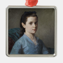 Porträtt i en Elegant Girl (av Leloir)