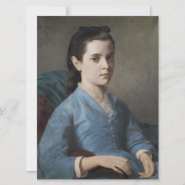 Porträtt i en Elegant Girl (av Leloir) Kort