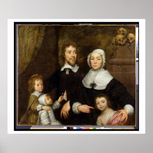 Porträtt i en familj, troligen Richard Str Poster