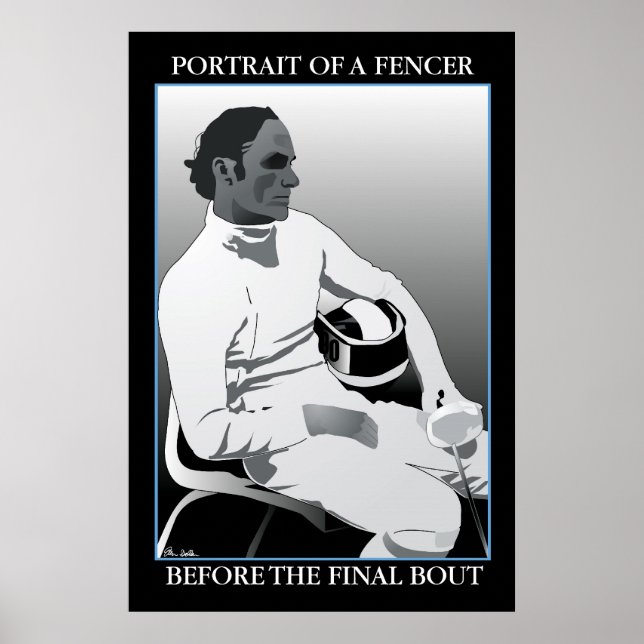 Porträtt i en Fencer: Före den slutliga Bout Poster (Framsidan)