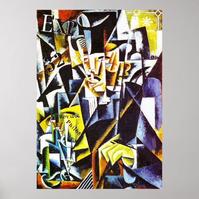 Porträtt i en filosof, av Lyubov Popova Poster (Framsidan)