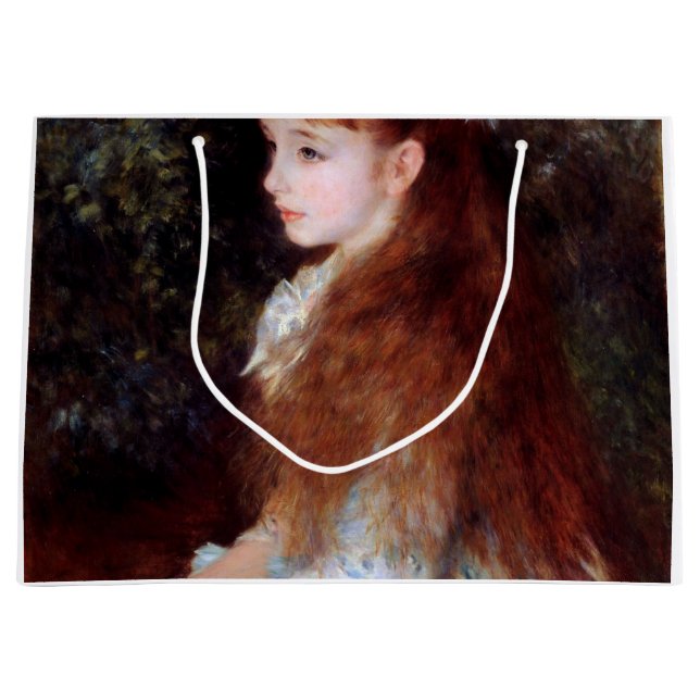 Porträtt i en flicka med blått band, Renoir (Framsidan)