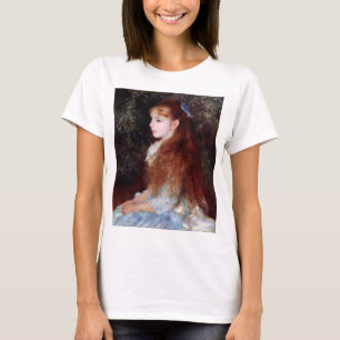 Porträtt i en flicka med blått band, Renoir T Shirt