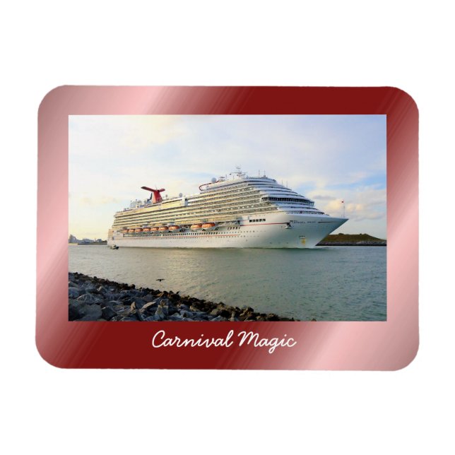 Porträtt i en Frakt för passerande kryssning Magnet (Horisontell)