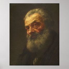 Porträtt i en gammal man - Alphonse Legros Fine Ar Poster