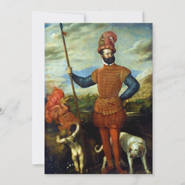 Porträtt i en general av titian (1550) (Framsida)