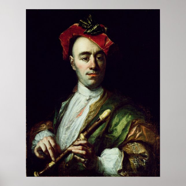 Porträtt i en inspelningsspelare poster (Framsidan)