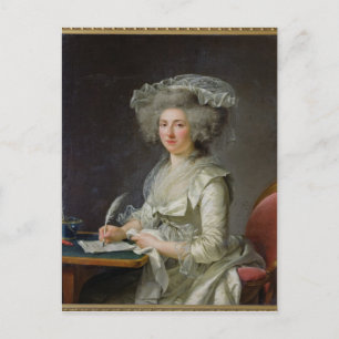 Porträtt i en kvinna, 1787 vykort