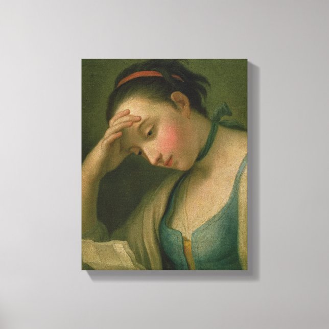 Porträtt i en kvinna 2 canvastryck (Framsida)