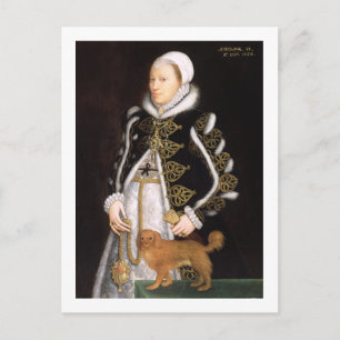 Porträtt i en kvinna, förmodligen Catherine Carey, Vykort
