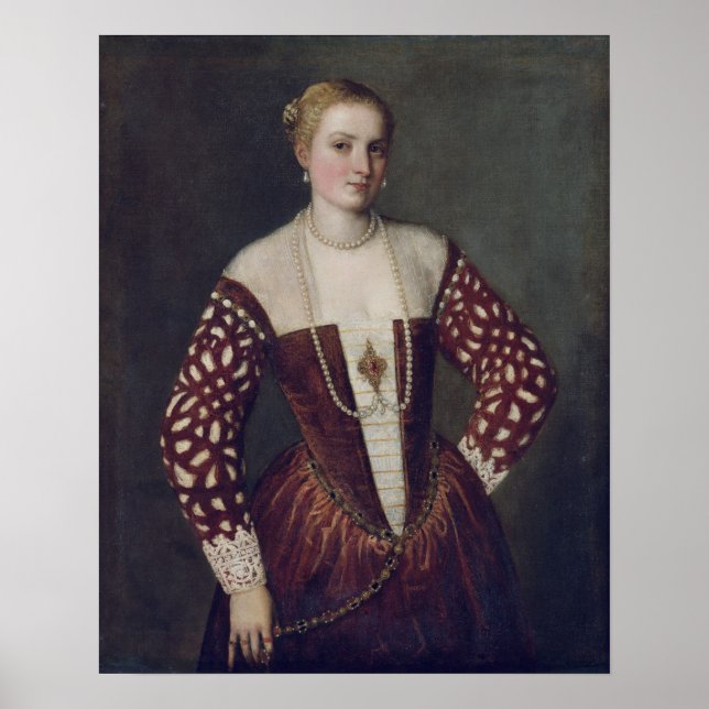 Porträtt i en kvinna poster (Framsidan)