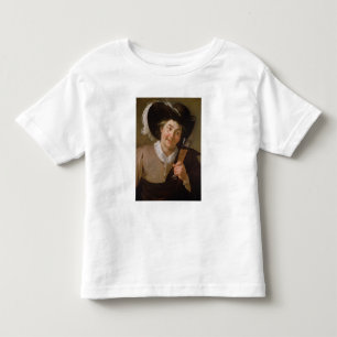 Porträtt i en man som håller ett Vin-glas T Shirt