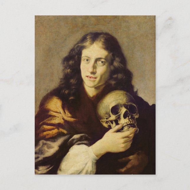 Porträtt i en man vykort (Framsida)