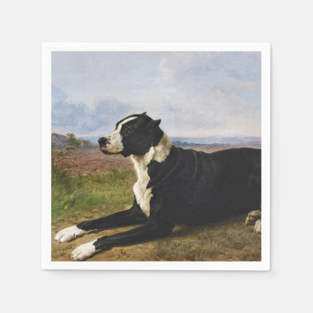 Porträtt i en Mastiff Labrador-Hund (Rosa Bonheur) Pappersservett (Framsidan)