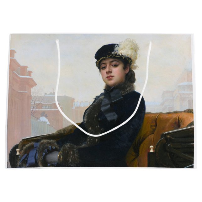 Porträtt i en okänd kvinna, Ivan Kramskoi (Framsidan)