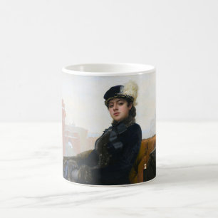 Porträtt i en okänd kvinna, Ivan Kramskoi Kaffemugg