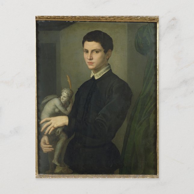 Porträtt i en skulptor vykort (Framsida)